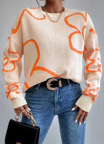 Кремовый демисезонный джемпер джемпер SHEIN