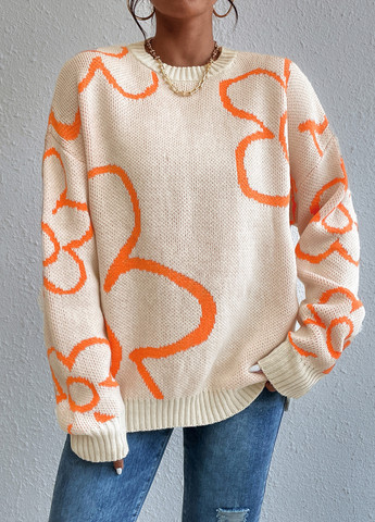 Кремовый демисезонный джемпер джемпер SHEIN