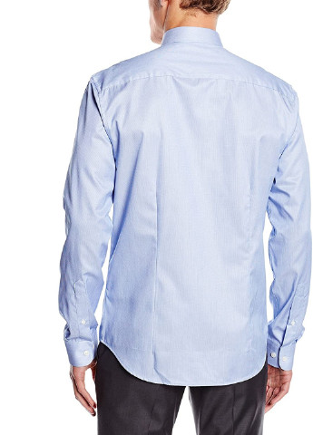 Голубой классическая рубашка однотонная Selected