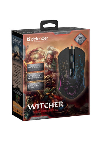 Мышка Witcher GM-990 RGB Black (52990) Defender (252633280)