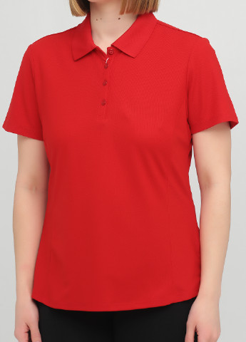 Красная женская футболка-поло Greg Norman однотонная