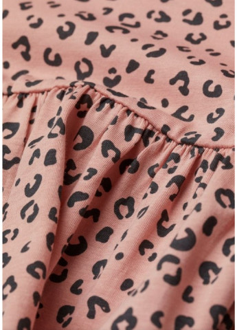 Розовое платье на длинный рукав для девочки H&M (222683087)