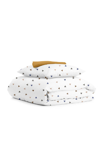 Комплект подросткового постельного белья на резинке Delta Color Mustard 160x220 см (4822052080993) Cosas (251850308)