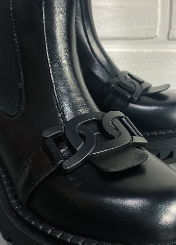 Зимние ботинки челси Evromoda на тракторной подошве, с цепочками