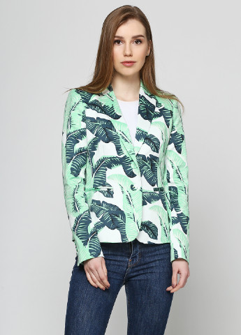 Зеленый кэжуал пиджак Juicy Couture - с рисунком - демисезонный