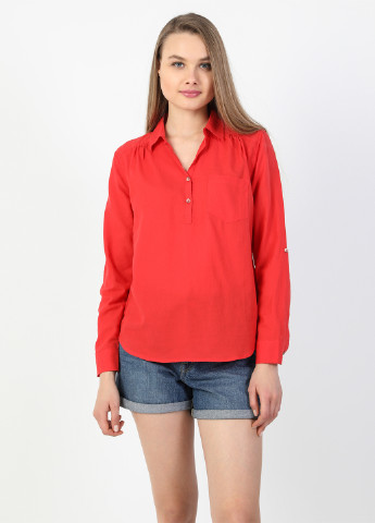 Красная летняя блуза Colin's