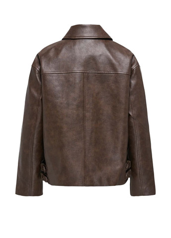 Коричневая демисезонная куртка Only