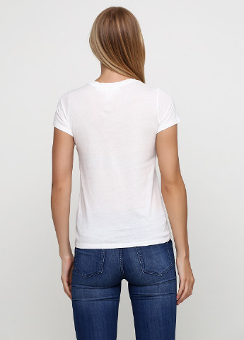 Белая летняя футболка H&M