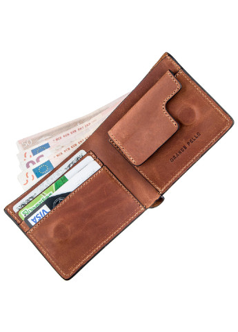 Шкіряний гаманець 9х11х1,2 см Grande Pelle (253174500)
