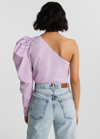 Светло-фиолетовая демисезонная блуза Gina Tricot