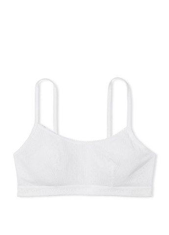 Белый демисезонный комплект (бюстгальтер, трусики) Victoria's Secret