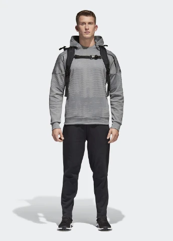 Черные спортивные демисезонные зауженные брюки adidas