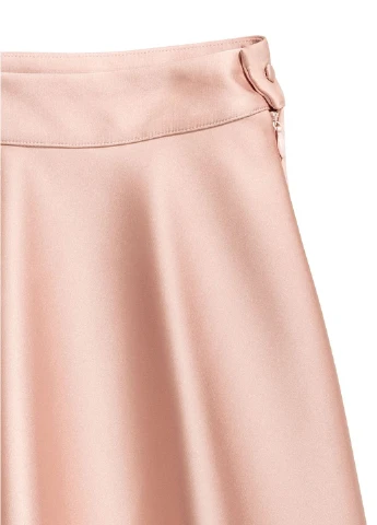 Розовая однотонная юбка H&M