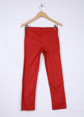 Красные кэжуал демисезонные брюки со средней талией Kiabi