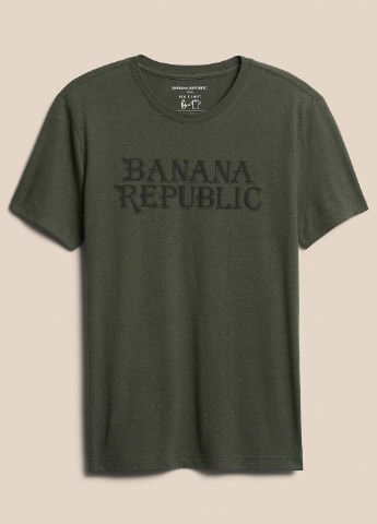 Хаки (оливковая) футболка Banana Republic