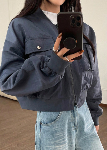 Бомбер SHEIN на блискавці (331019613)