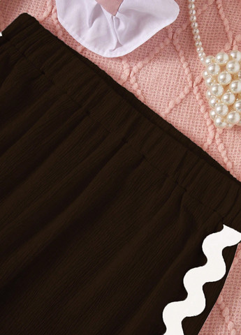 Темно-коричнева всесезон піжама (майка, штани) майка + штани SHEIN