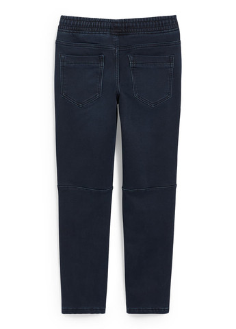 Темно-синие зимние зауженные джинсы C&A