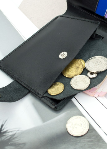 Подарочный мужской набор №62 "Тризуб": портмоне + ключниця + обложка на паспорт (черный) HandyCover (253481116)