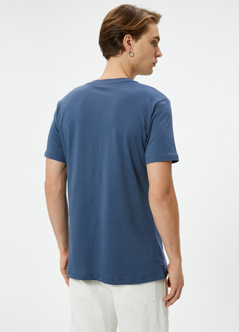 Сіро-синя футболка KOTON