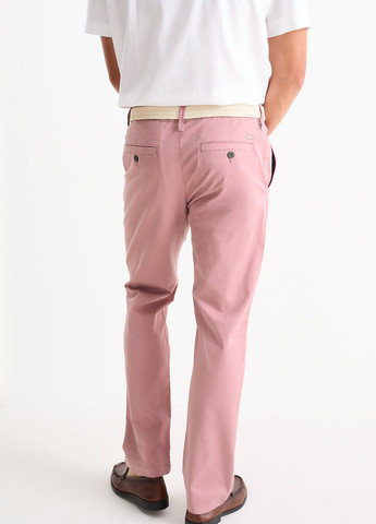 Розовые кэжуал демисезонные прямые брюки C&A