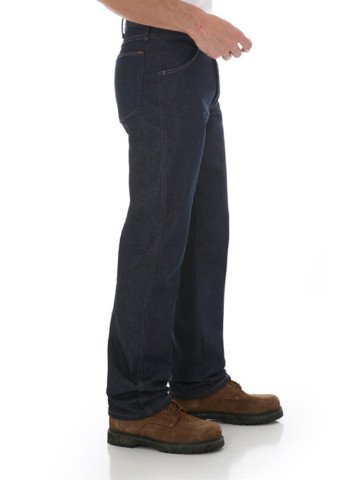 Темно-синие демисезонные прямые джинсы Wrangler