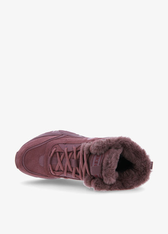 Осенние ботинки Skechers с логотипом, с мехом из искусственной кожи, из натуральной замши