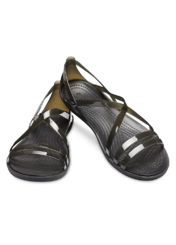 Черные босоножки Crocs