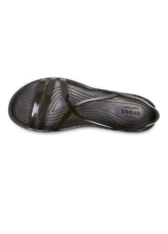 Черные босоножки Crocs