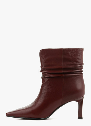 Бордовые демисезонная ботильоны Le'BERDES