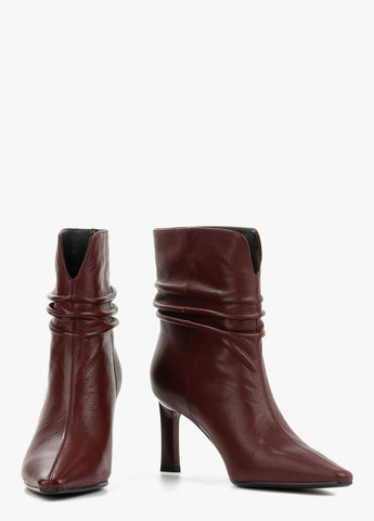 Бордовые демисезонная ботильоны Le'BERDES