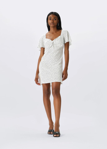 Білий кежуал сукня Lefties в горошок