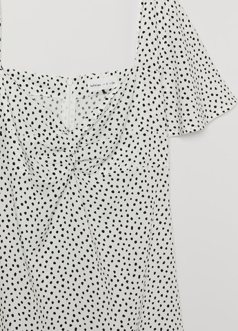Білий кежуал сукня Lefties в горошок