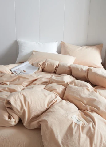 Постельное белье евро вареный хлопок 200х220 см (W2E) Vie Nouvelle Washed Cotton (253753777)