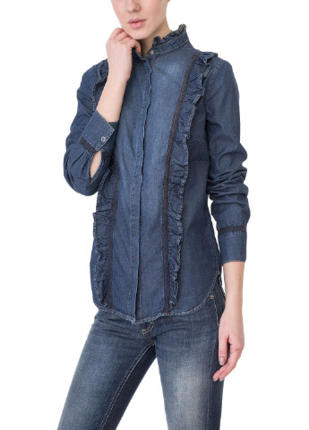 Синяя блуза Oui