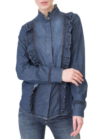 Синяя блуза Oui