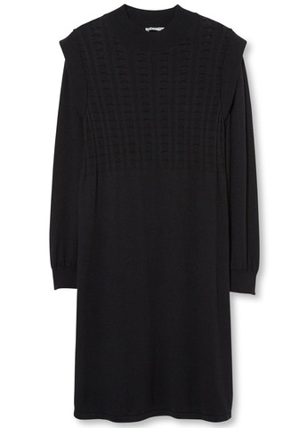 Чорна кежуал сукня сукня светр C&A однотонна