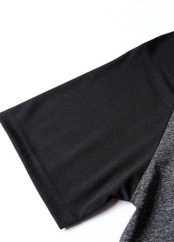 Темно-сірий літній костюм (футболка, шорти) з шортами SHEIN