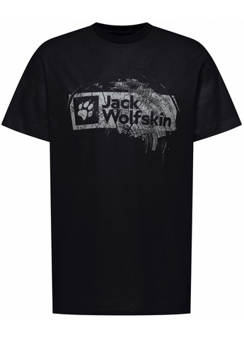Чорна футболка Jack Wolfskin A64116_T0298