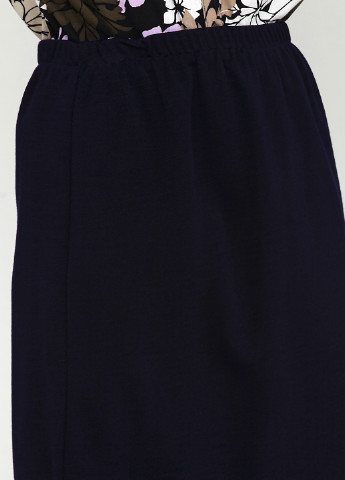 Темно-синяя кэжуал однотонная юбка BRANDTEX CLASSIC
