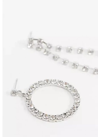 Сережки True Decadence Англія асиметричні сережки S114 сріблясті Asos (228702180)
