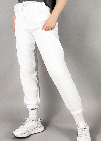 Белые спортивные демисезонные укороченные, джоггеры брюки Boohoo