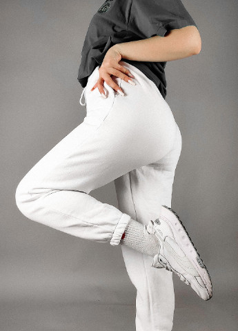 Белые спортивные демисезонные укороченные, джоггеры брюки Boohoo