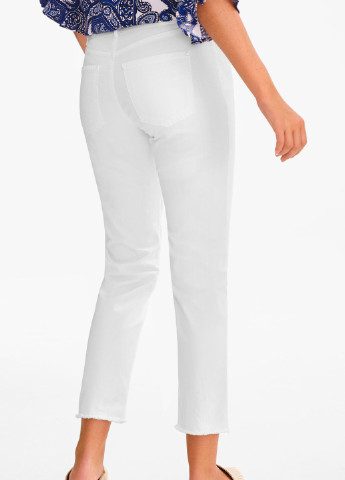 Джинси C&A однотонні білі джинсові бавовна