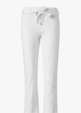 Джинси C&A однотонні білі джинсові бавовна