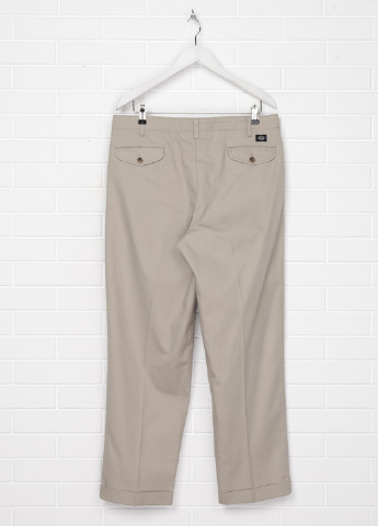 Светло-серые кэжуал демисезонные прямые брюки Dockers
