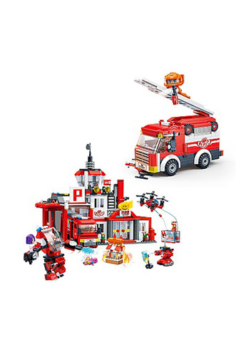 Конструктор Команда пожарных (1081 деталей) Banbao (291859279)