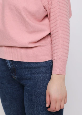 Рожевий демісезонний светр жіночий рожевий кажан JEANSclub Летучая мышь