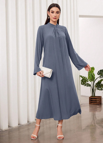 Сіра кежуал сукня а-силует SHEIN однотонна