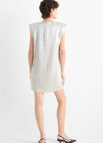 Срібна святковий, вечірня сукня сукня-майка C&A однотонна